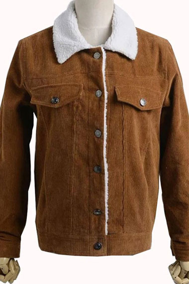 Asher Angel Shazam Billy Batson Brown Cotton Fur Jacket