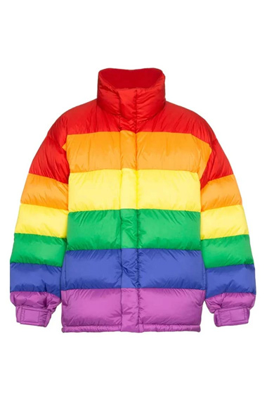 Tekashi 6ix9ine Gooba Rainbow Parachute Quilted Puffer Jacket
