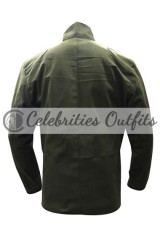 Skyfall Daniel Craig James Bond Green Cotton Trench Jacket