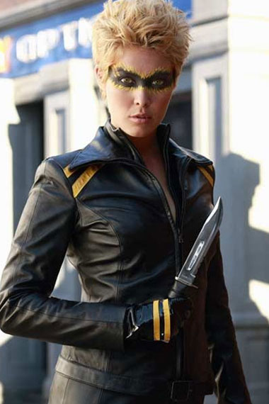 Alaina Huffman Black Canary Smallville Dinah Lance Jacket