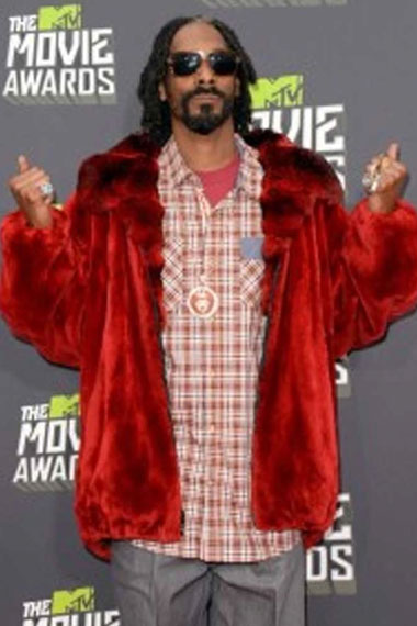 Snoop Dogg The MTV Movie Awards Bomber Red Velvet Jacket