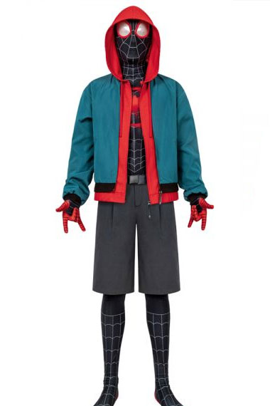 Miles Morales Spider-Man Into the Spider-Verse Bomber Hoodie