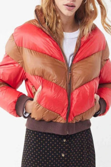 Willow Shields Spinning Out Serena Baker Quilted Puffer Jacket
