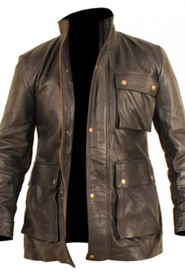 Captain James Kirk Star Trek Chris Pine Black Leather Jacket