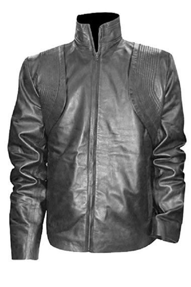 Zoe Saldana Star Trek Into Darkness Uhura Black Leather Jacket