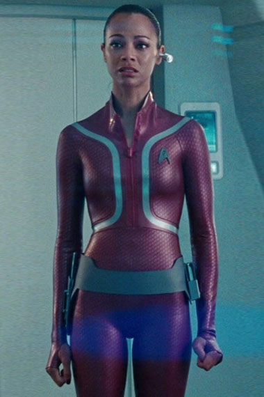 Zoe Saldana Star Trek Beyond Nyota Uhura Maroon Cosplay Jacket