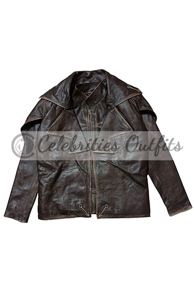 Star Wars The Clone Wars Cad Bane Brown Leather Jacket