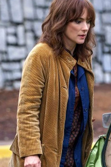 Stranger Things Joyce Byers Winona Ryder Brown Corduroy Coat stranger-things-joyce-byers-coat