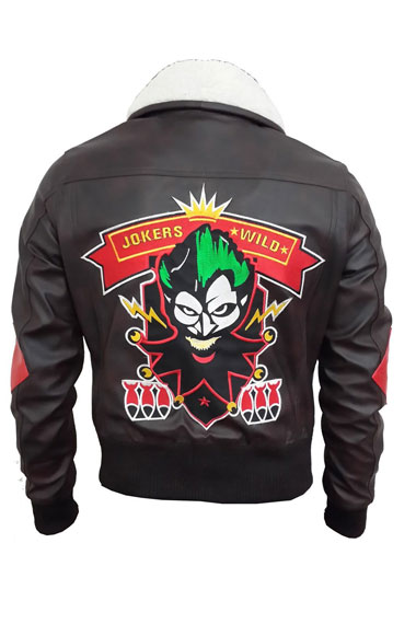 Jokers Bombshell Harley Quinn Brown Cosplay Leather Jacket harley-quinn-bombshell-leather-jacket