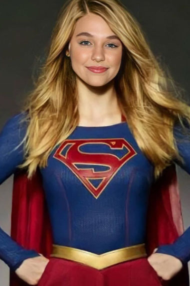 Kara Danvers Supergirl Melissa Benoist Blue Cosplay Jacket