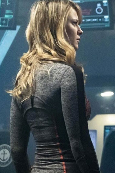 Melissa Benoist Supergirl TV Show Red Daughter Track Jacket