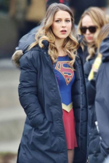 Supergirl TV Show Kara Danvers Melissa Benoist Puffer Coat