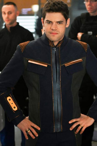 Supergirl Jeremy Jordan Winn Schott Toyman Blue Cosplay Jacket