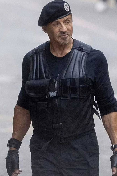 Sylvester Stallone Expendables Barney Ross Black Tactical Vest