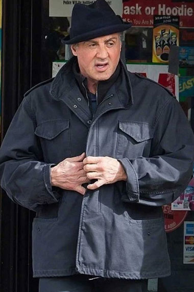 Sylvester Stallone Rocky Balboa Creed Black Cotton Jacket