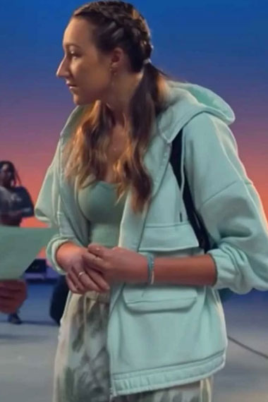 Ava Michelle Jodi Kreyman Tall Girl Blue Pullover Hoodie