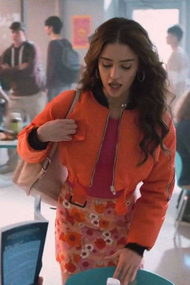 Tall Girl Clara Wilsey Kimmy Stitcher Orange Cropped Jacket
