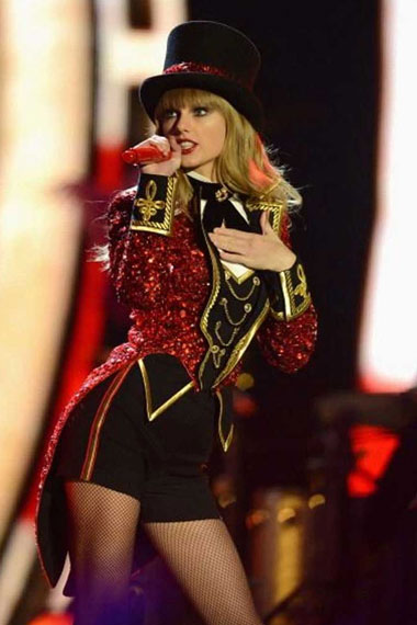 Singer Taylor Swift The Red Tour Concert Ringmaster Tailcoat