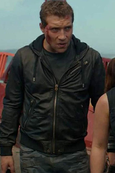 Terminator Genisys Jai Courtney Kyle Reese Black Leather Jacket