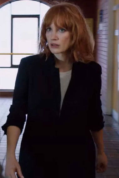 The 355 Mace Jessica Chastain Womens Black Cotton Jacket