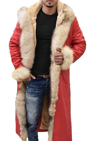 Santa Claus Kurt Russell Christmas Chronicles Red Hooded Coat