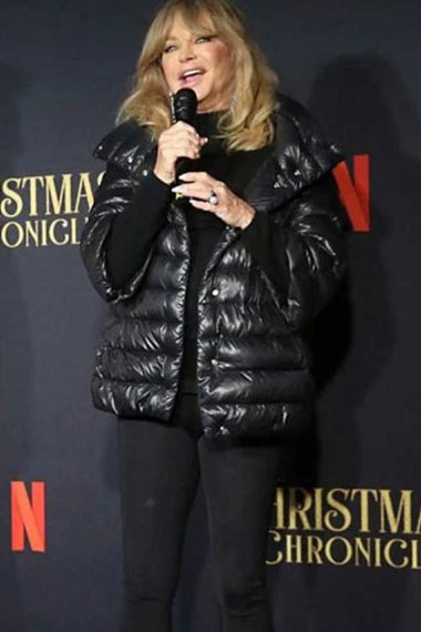 Goldie Hawn The Christmas Chronicles Mrs Santa Puffer Jacket