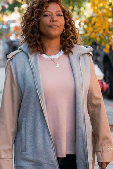 Queen Latifah Robyn McCall The Equalizer Grey Hooded Jacket