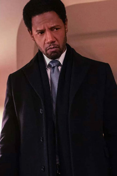 The Equalizer Dante Marcus Tory Kittles Black Wool Long Coat