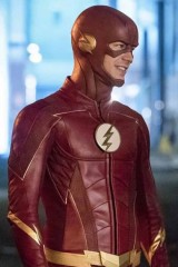 Barry Allen The Flash Grant Gustin Red Leather Cosplay Jacket