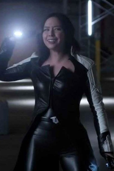Malese Jow Flash Doctor Light Linda Park Cosplay Leather Coat