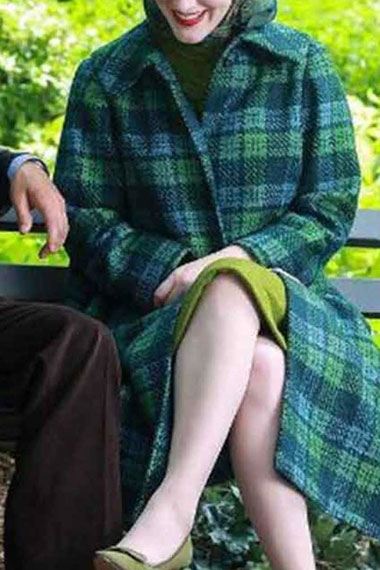 Miriam Rachel Brosnahan Marvelous Mrs Maisel Plaid Long Coat
