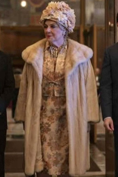 Marvelous Mrs Maisel Caroline Aaron Shirley Beige Fur Coat