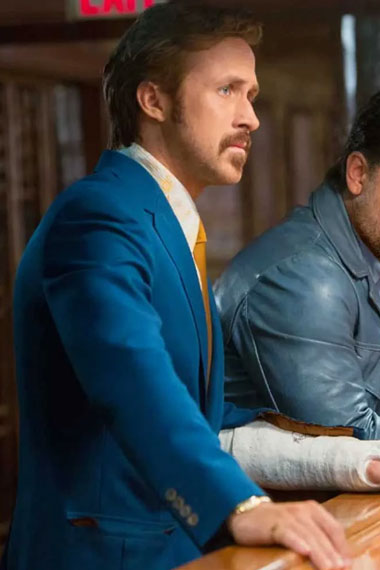 The Nice Guys Holland March Ryan Gosling Blue Suit Blazer
