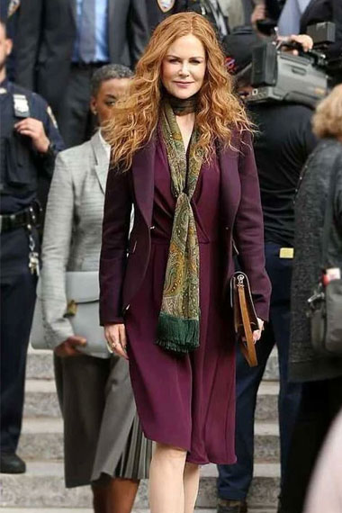 Nicole Kidman Grace Fraser The Undoing Purple Trench Blazer