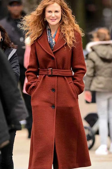 Nicole Kidman Grace Fraser The Undoing Brown Wool Trench Coat