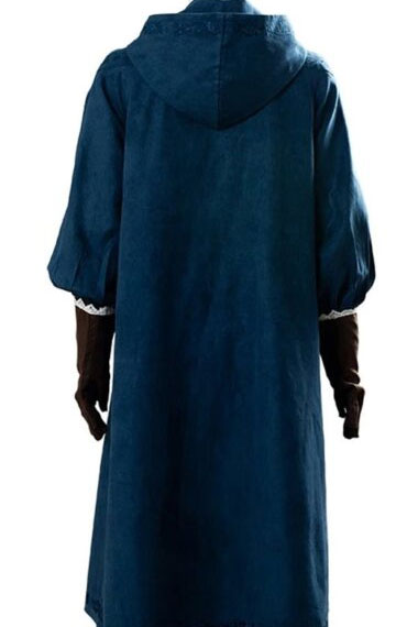Witcher Freya Allan Princess Cirilla Hooded Blue Cosplay Coat