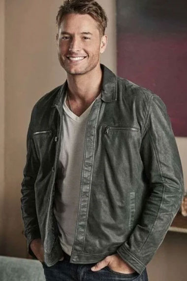 This Is Us Justin Hartley Kevin Pearson Grey Bomber Jacket