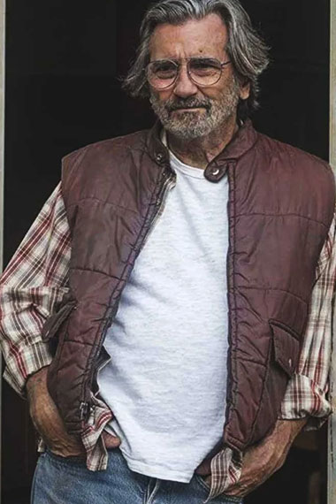 Nicky Pearson This Is Us Griffin Dunne Quilted Burgundy Vest