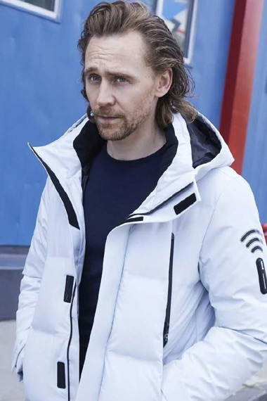 Tom Hiddleston X Bosideng Winter Collection White Winter Coat