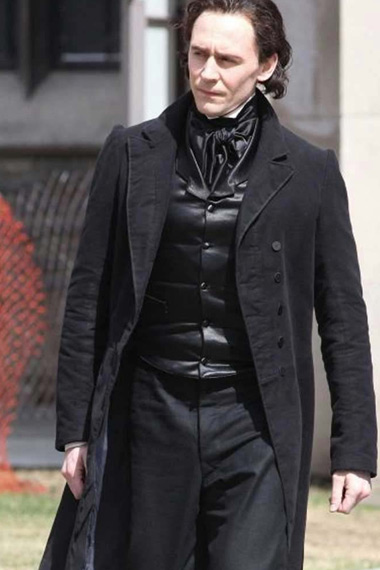 Crimson Peak Sir Thomas Sharpe Tom Hiddleston Black Long Coat