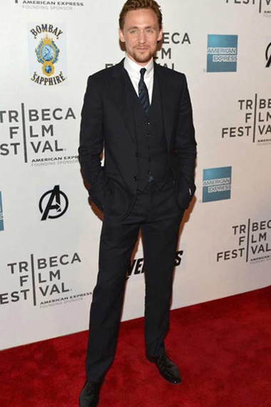Tom Hiddleston Tribeca Film Festival Avengers Black Suit Coat