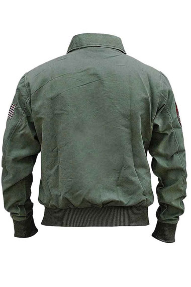 Top Gun Maverick Tom Cruise Aviator Flight Green Bomber Jacket