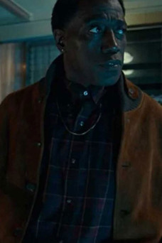 Carlton True Story Wesley Snipes Bomber Brown Suede Jacket