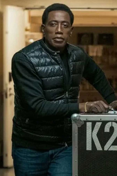 Carlton True Story Wesley Snipes Black Quilted Puffer Vest
