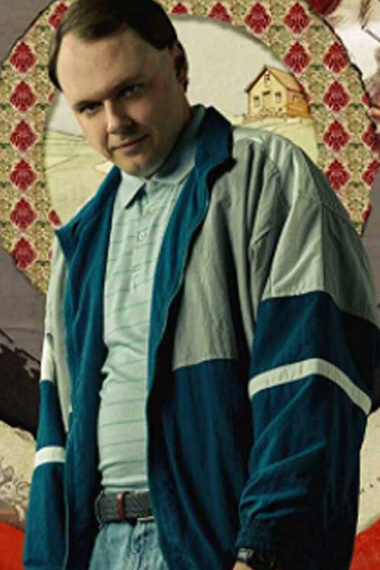 Christopher Denham Arby Utopia Blue Bomber Fleece Jacket