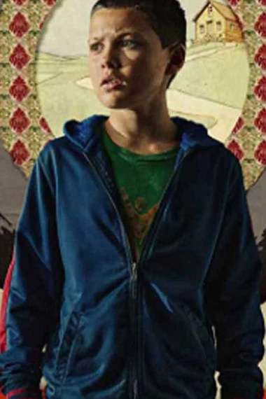 Grant Javon Walton Utopia TV Series Bomber Blue Satin Jacket
