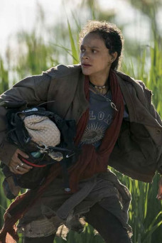 Sasha Lane Utopia Jessica Hyde Bomber Grey Quilted Jacket