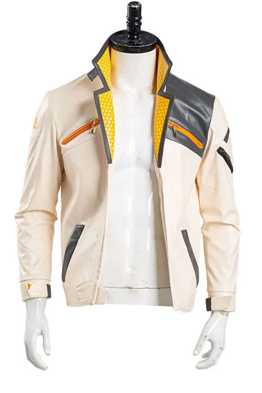 Afolabi Alli Valorant Phoenix White Cosplay Leather Jacket