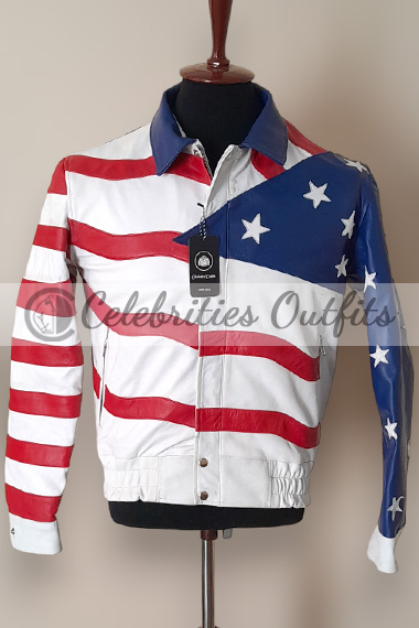 Rapper Vanilla Ice Robert Matthew American Flag Jacket