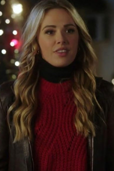 Aubrey Lang Natalie Hall A Very Charming Christmas Town Jacket